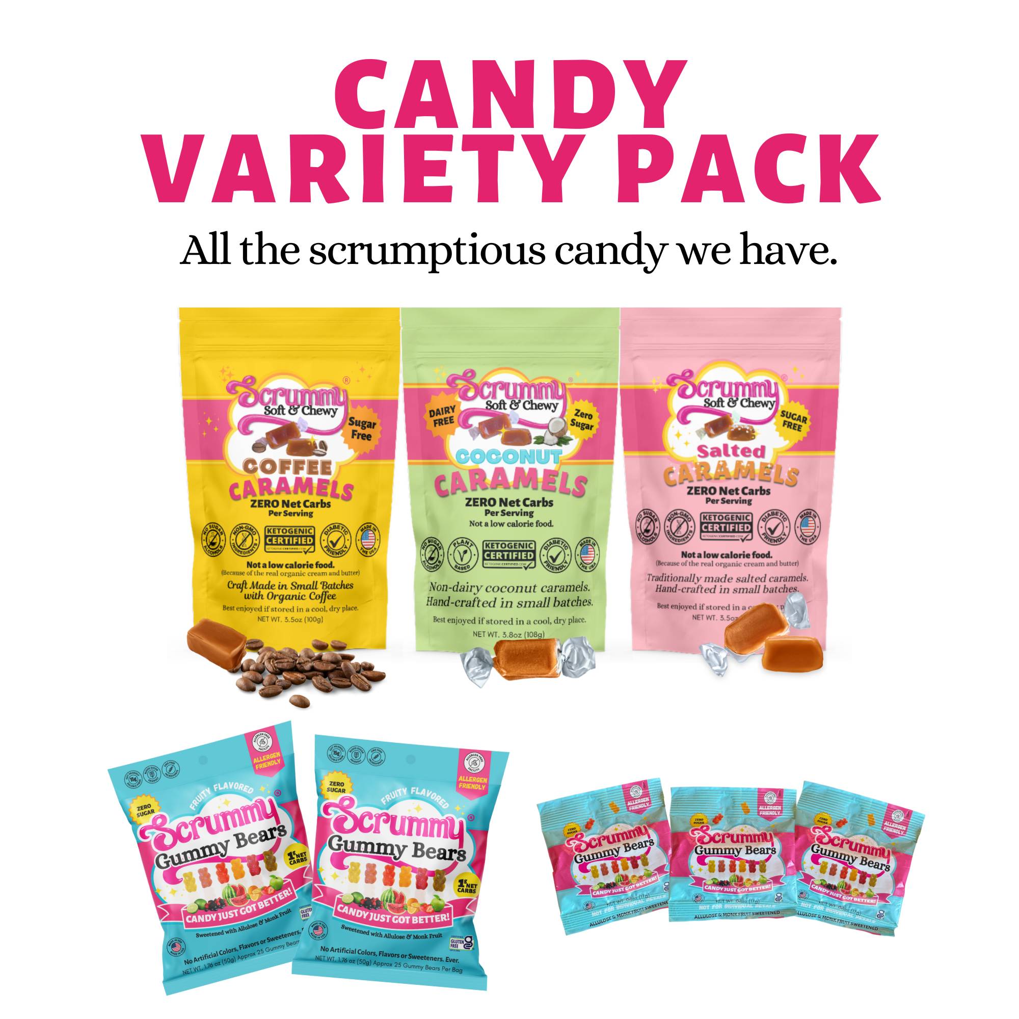 Scrummy Candy Variety Pack (3 Flavors)