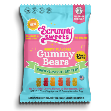 NEW Scrummy Gummy Bears - 50g Bag